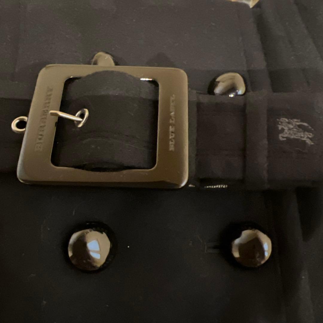 BURBERRY BLUE LABEL黒 半袖 ミニワンピース ベルト付き