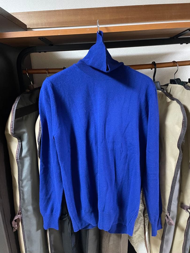 【未使用品】ALESSANDRO LUPPIウールカシミヤタートルネックニット