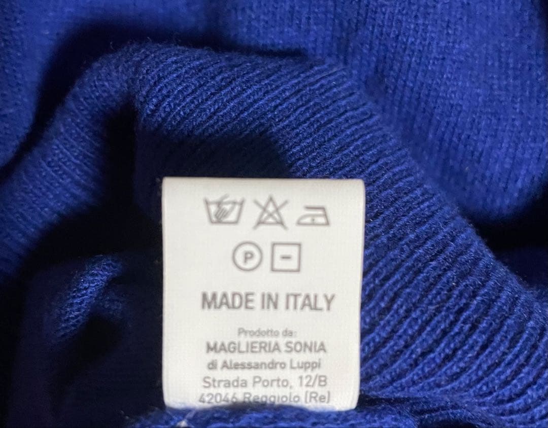 【未使用品】ALESSANDRO LUPPIウールカシミヤタートルネックニット