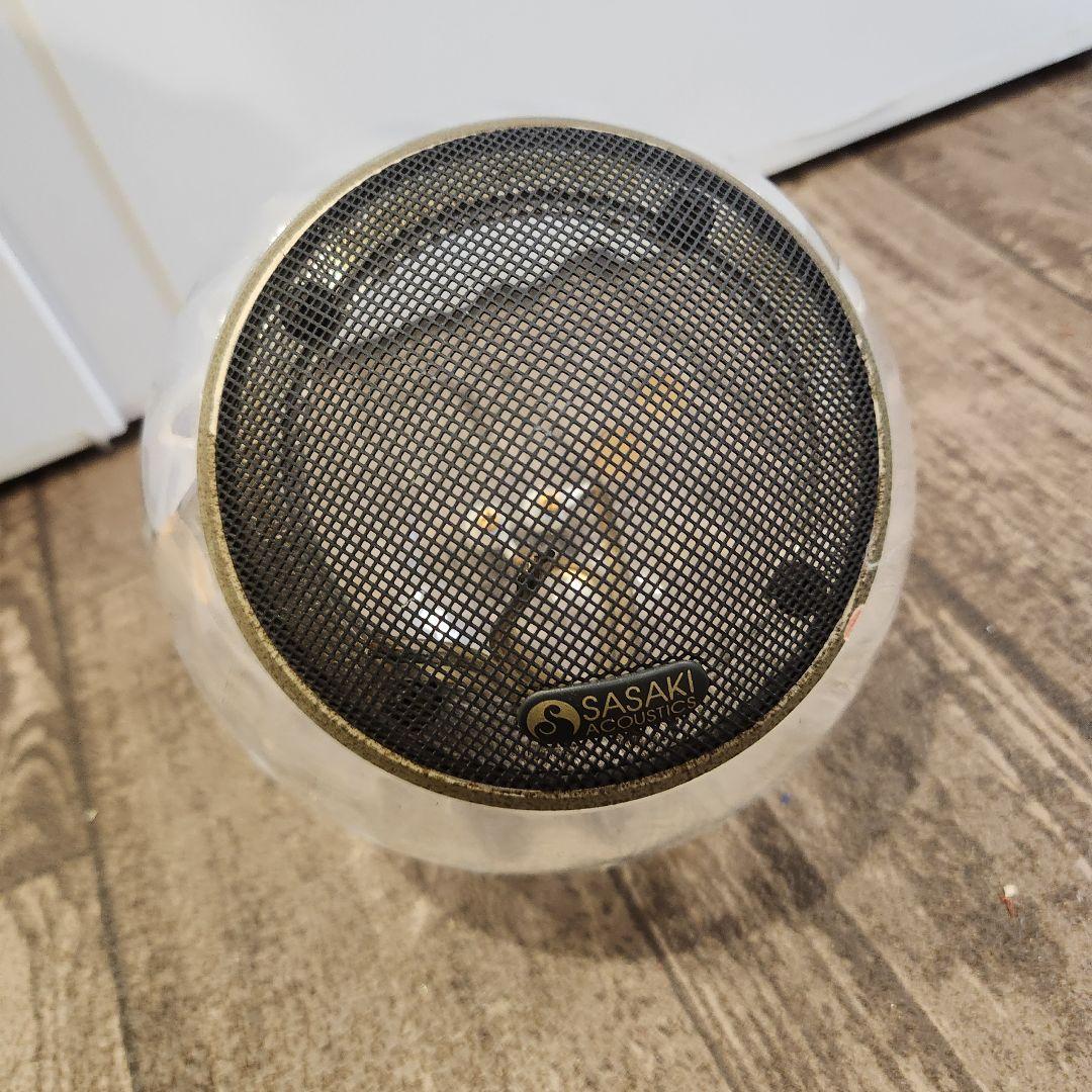 SASAKI ACOUSTICS クリスタル　スピーカー　３個わけあり