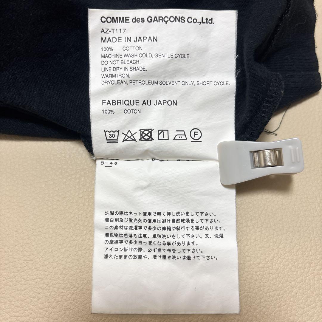 PLAY コムデギャルソン 長袖 シャツ ハート 刺繍 ブラック Lサイズ