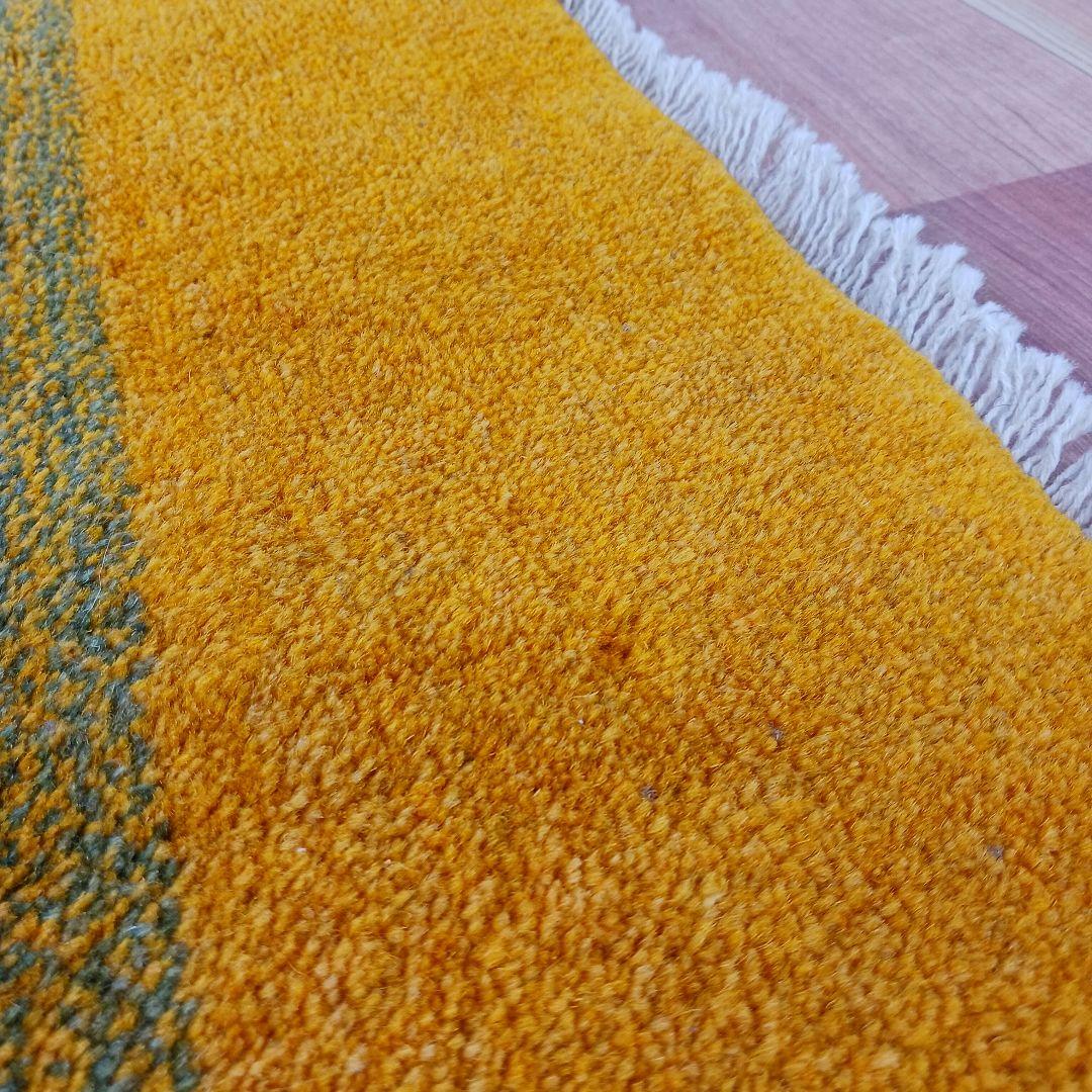 専用Y2743 イラン ギャッベ ウール絨毯 手織り 85×60㎝ マット