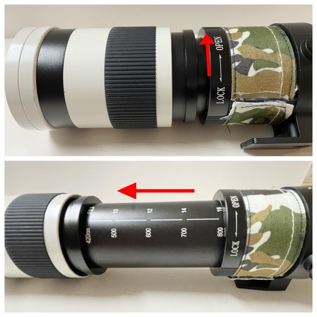 Lightdow 望遠 ズーム レンズ 420-800mm F/8.3-16