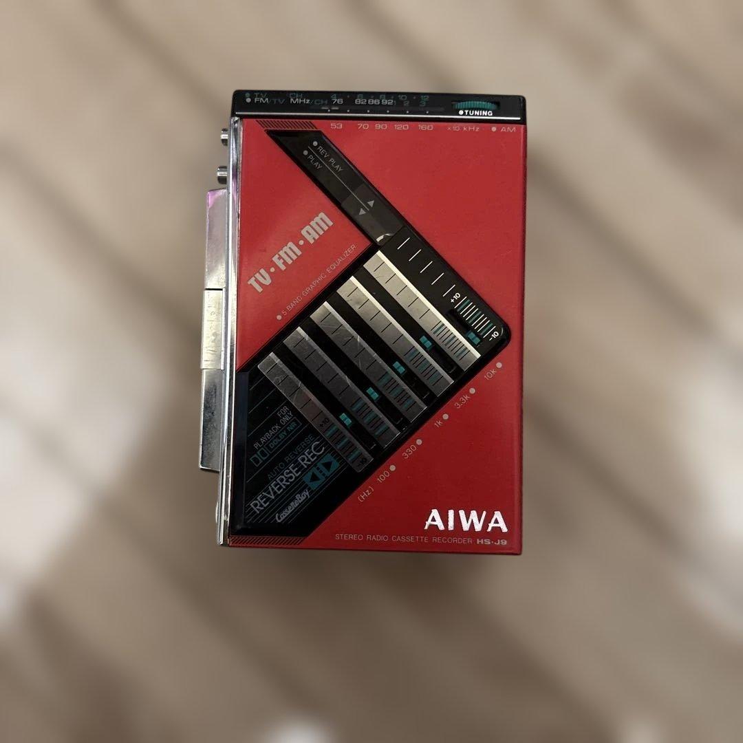91：AIWA　HS-J9　ポータブルカセットプレーヤー　ジャンク