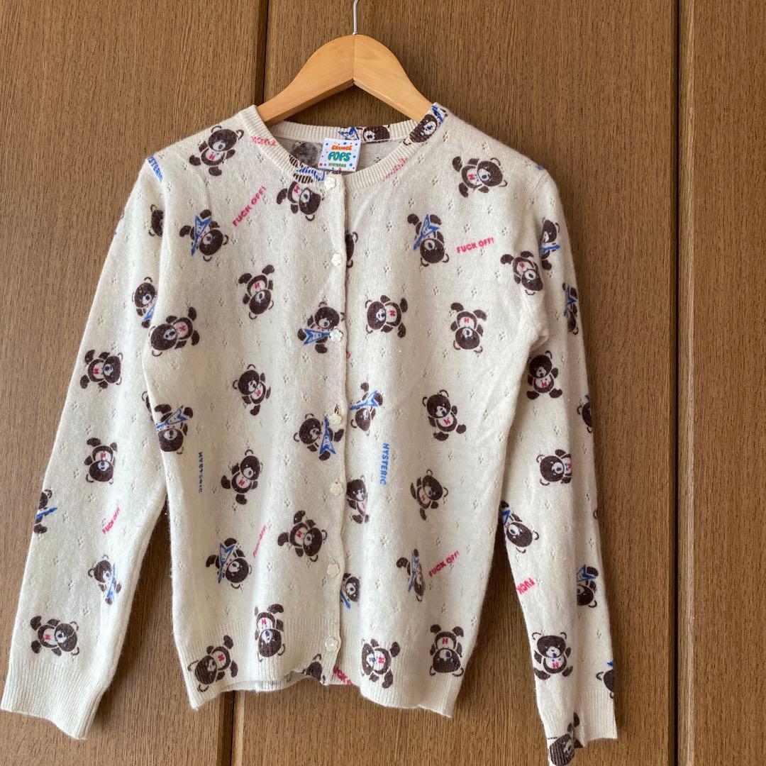 hysteric glamor GRUNGE POPS ニットカーディガン