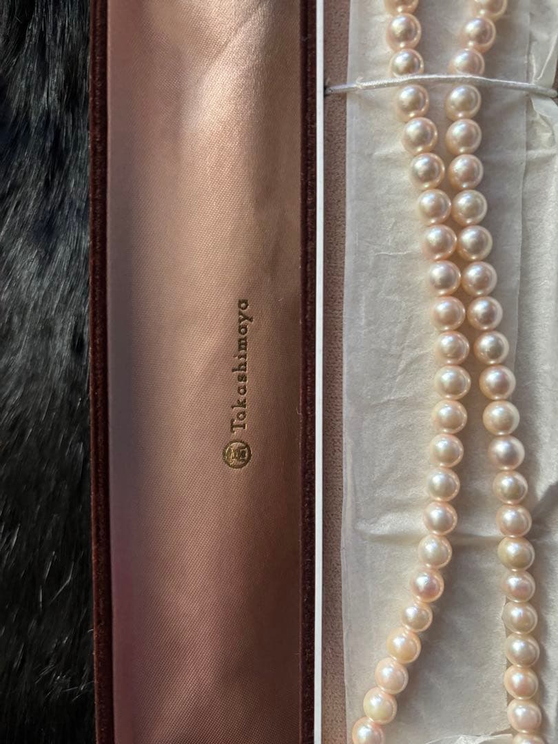 真珠ネックレス シルバー留め具 高島屋 約7mm