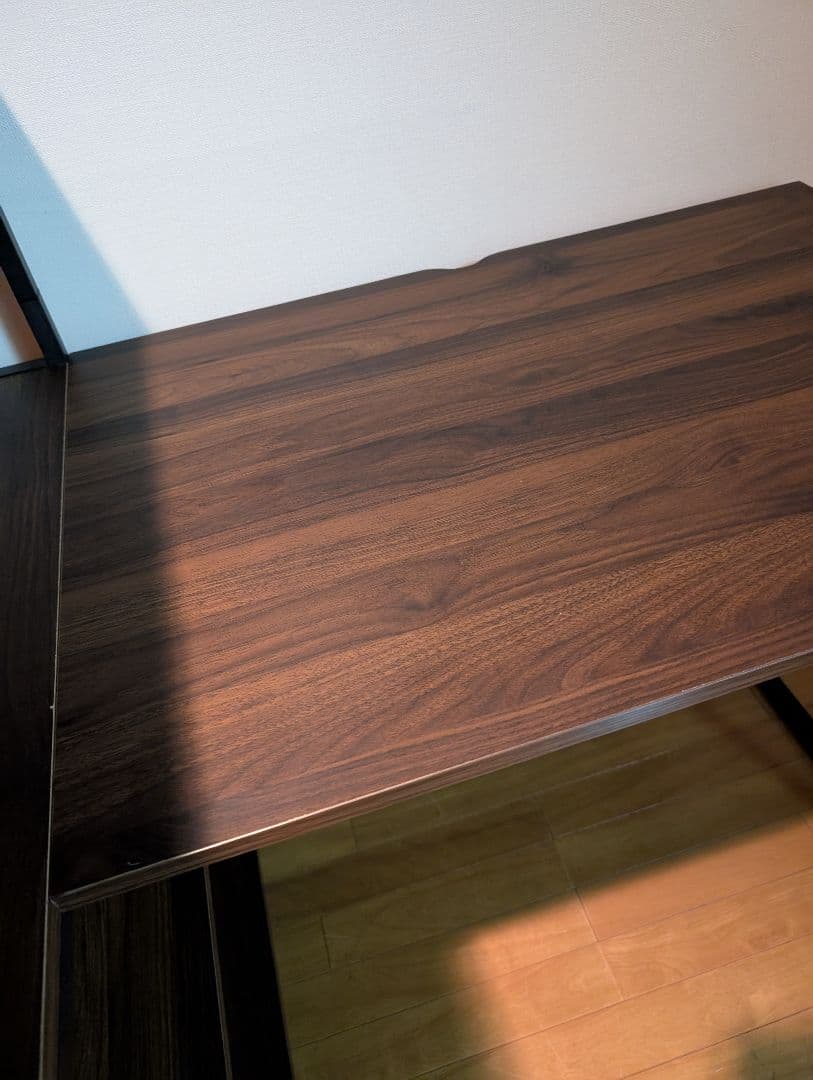 《送料込》LOWYA パソコンデスク 本棚付き システムデスク 事務 勉強机