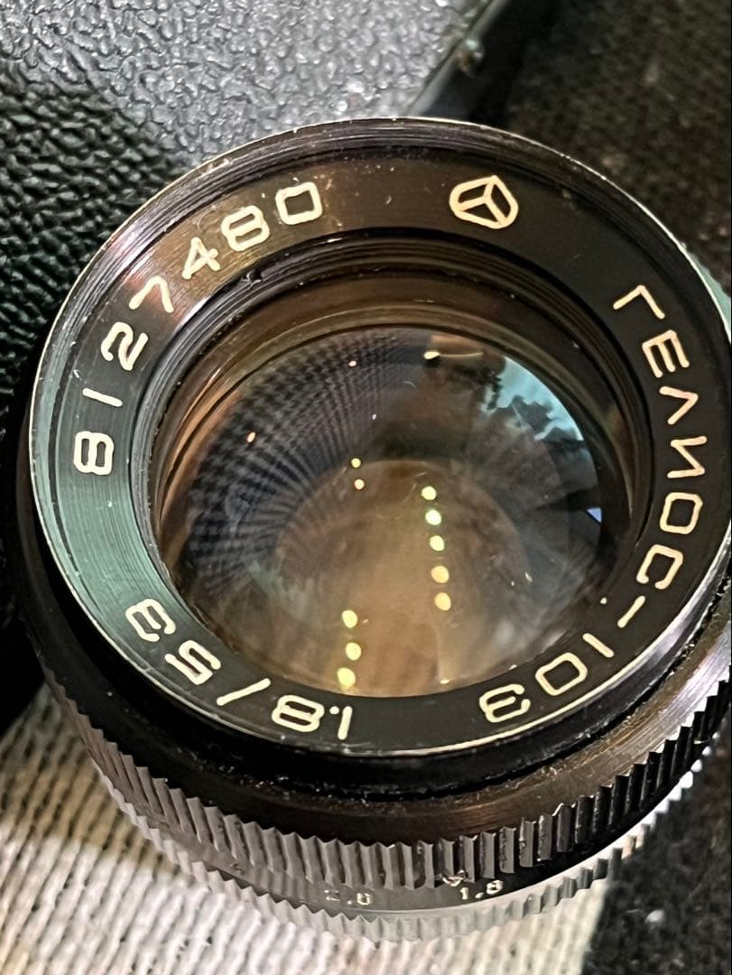 Kiev 4A ブラック+ レンズ＋フード＋革ケース付き