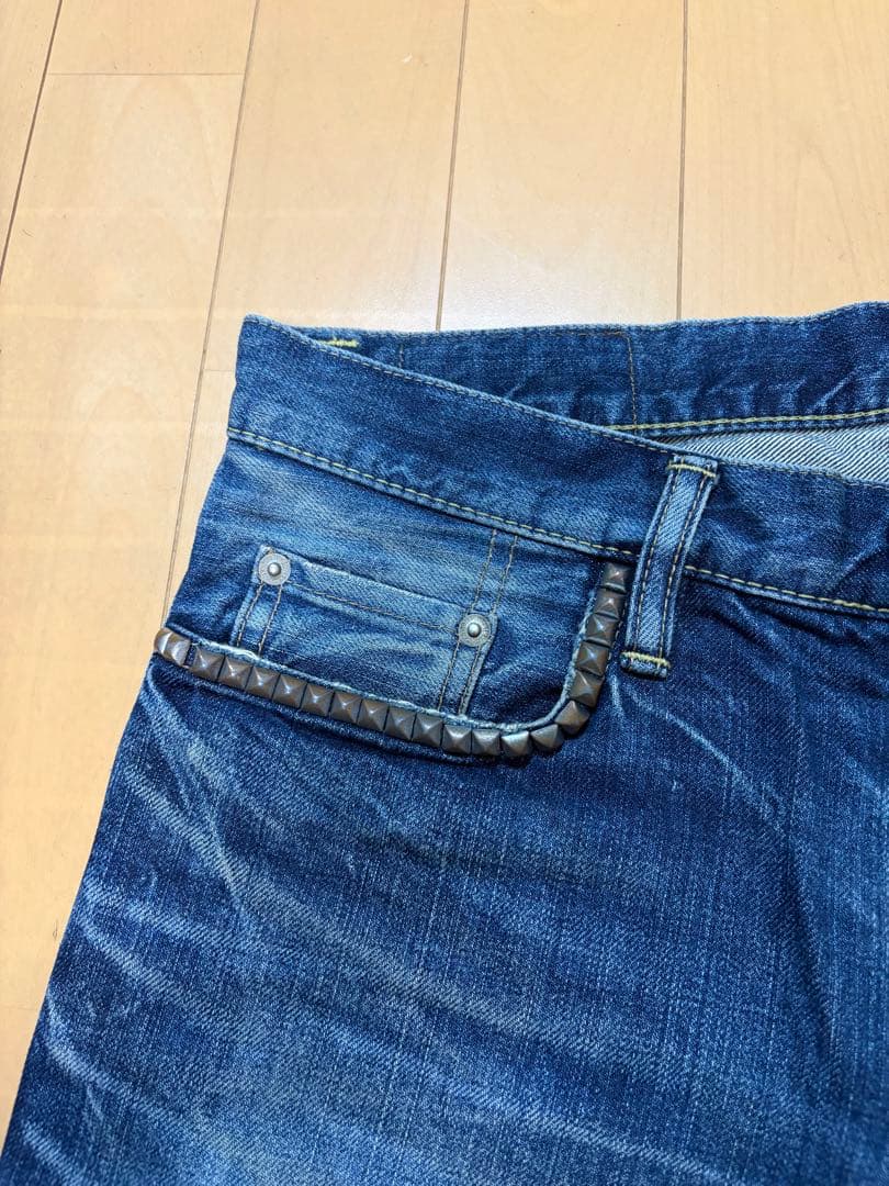 HYSTERIC GLAMOUR ダメージスタッズデニム Ｗ３０インチ