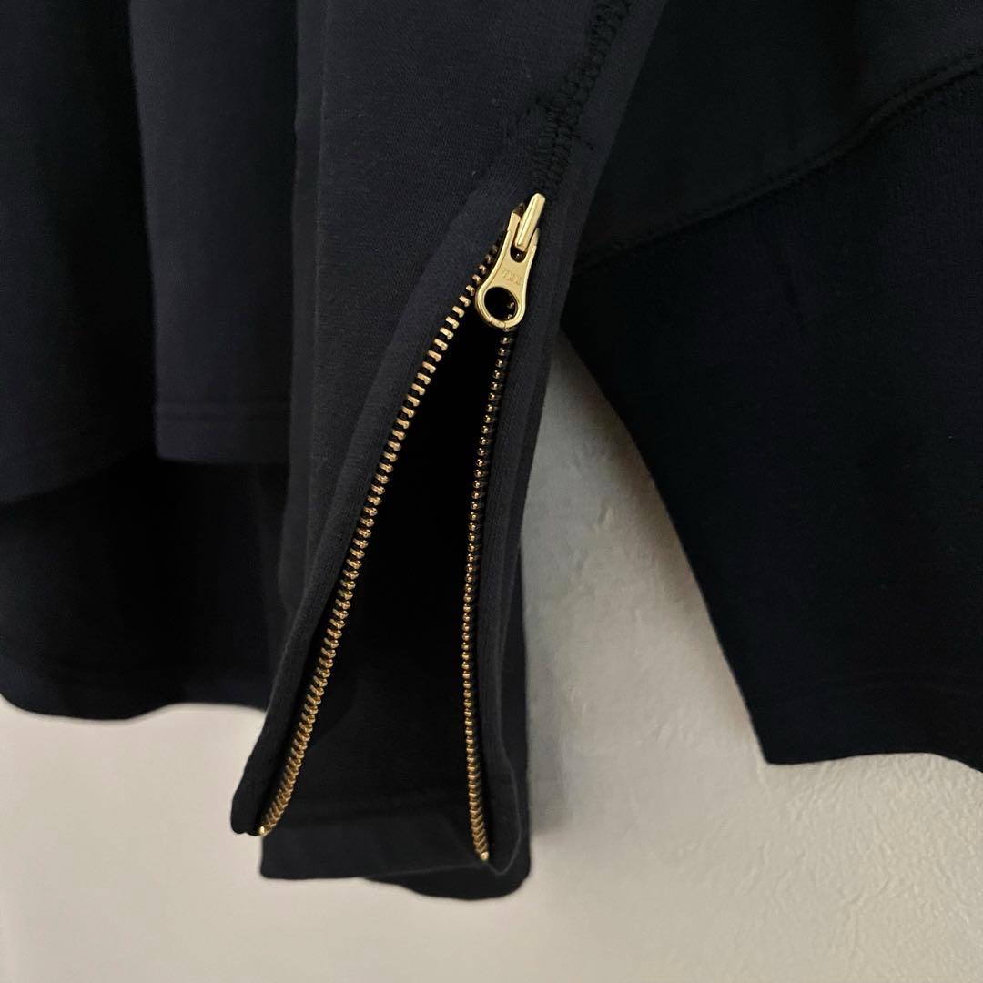 定価1.9万 ビアズリー BA刺繍入りドルマントレーナー ネイビー サイドジップ