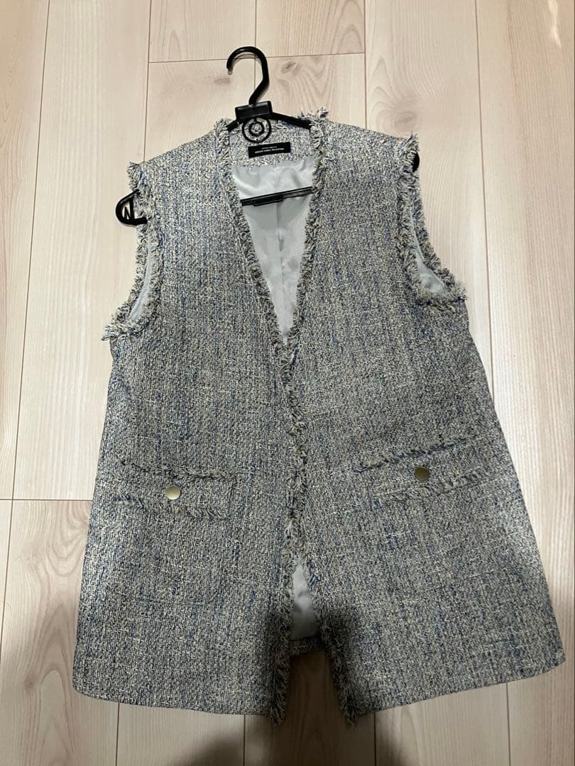 グリーンレーベル　ミックスツイードジレ