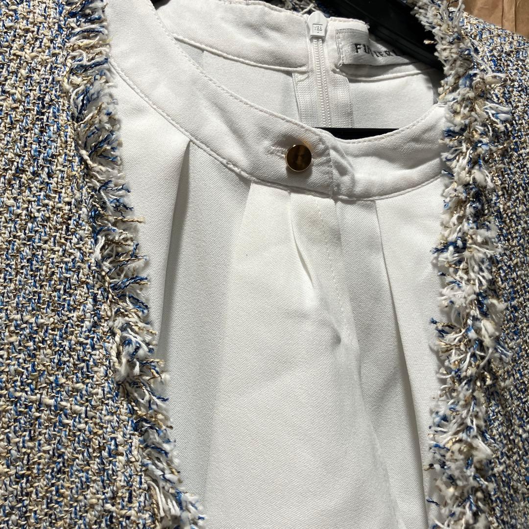 グリーンレーベル　ミックスツイードジレ