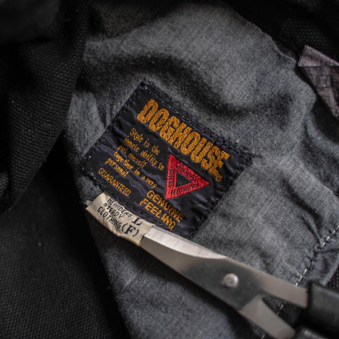 00s old ブラック コットン バギーワイド ワークパンツ レイヴパンツ