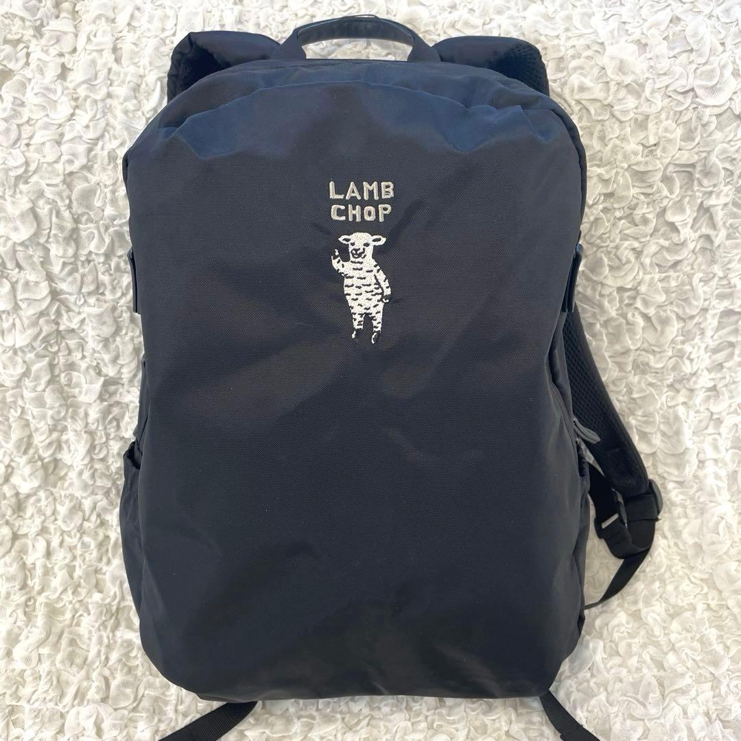 graniph ラムチョップ　無重力リュック AGS機能　子羊　刺繍　ブラック