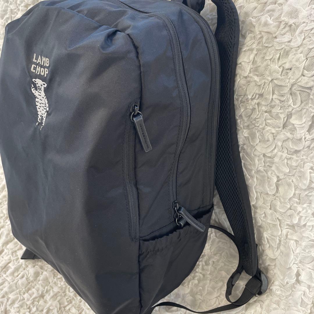 graniph ラムチョップ　無重力リュック AGS機能　子羊　刺繍　ブラック