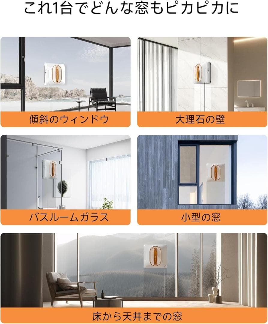 【新品・未使用品】SEEING.U 自動窓拭きロボット 水拭き お掃除ロボット