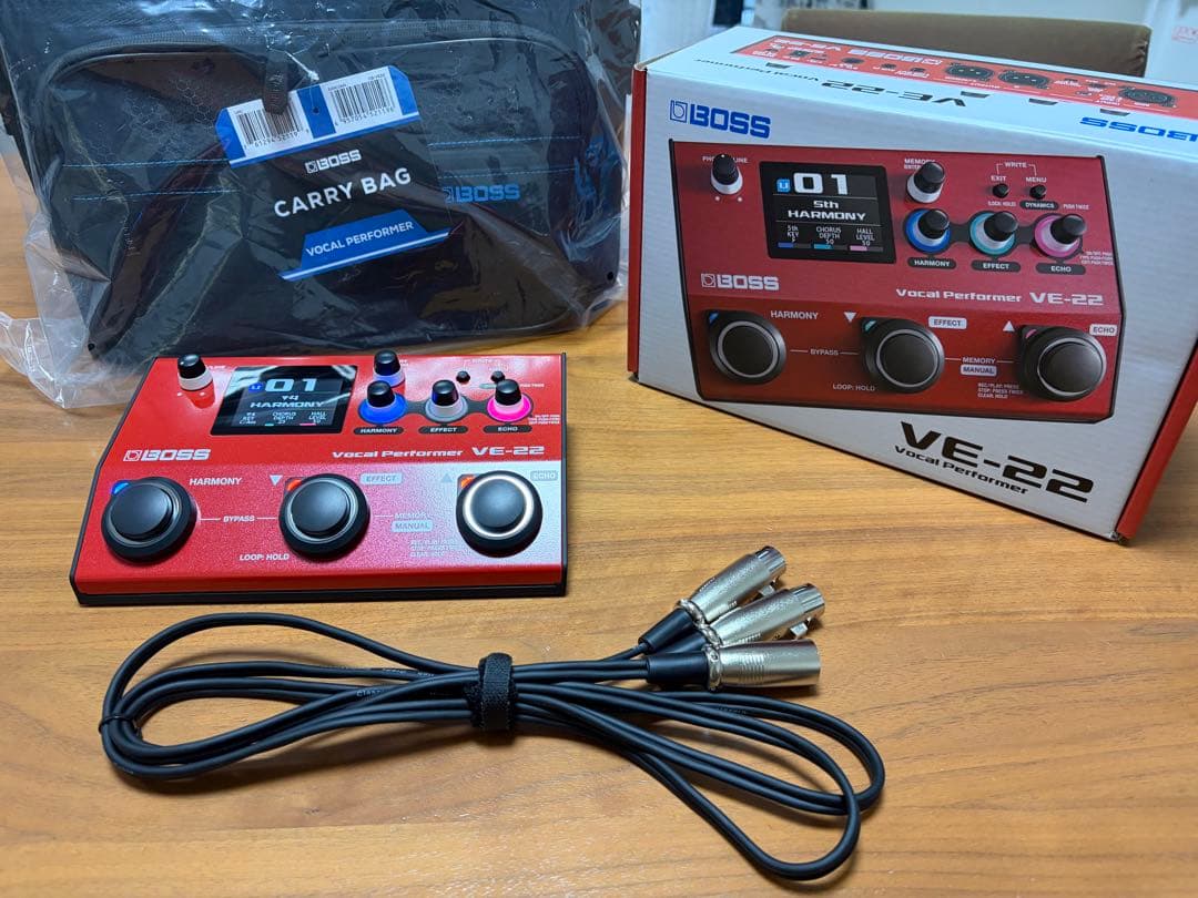 BOSS VE-22 VE22 ボーカルエフェクター キャリングバック ケーブル