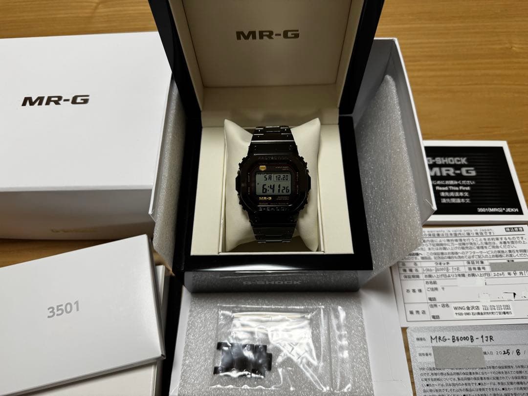 【試着のみ未使用品】G SHOCK MRG-B5000B-1JR