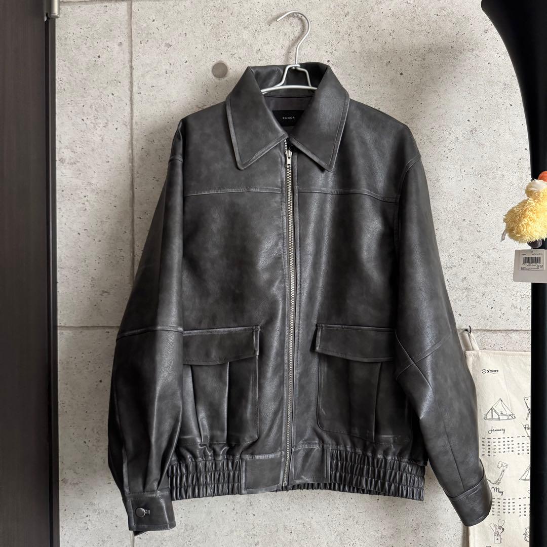 EMODA ヴィンテージライクオーバーブルゾン