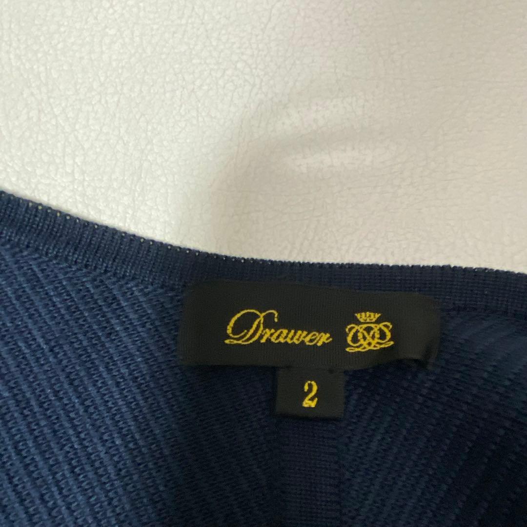 Drawer ドゥロワー 12Gクルーネックニットジャケット