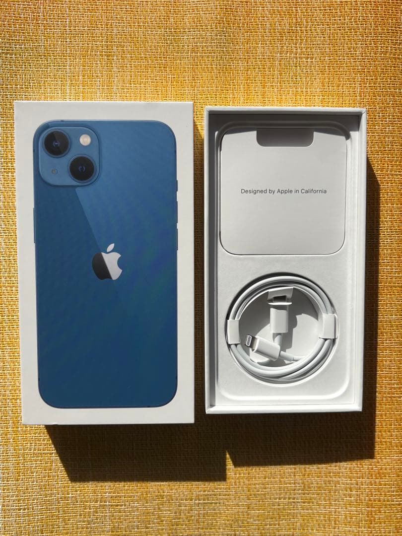 【美品】iPhone 13 ブルー 純正バッテリー 256GB