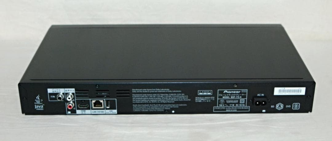 Pioneer ブルーレイディスクプレーヤー BDP-170 3D SACD対応