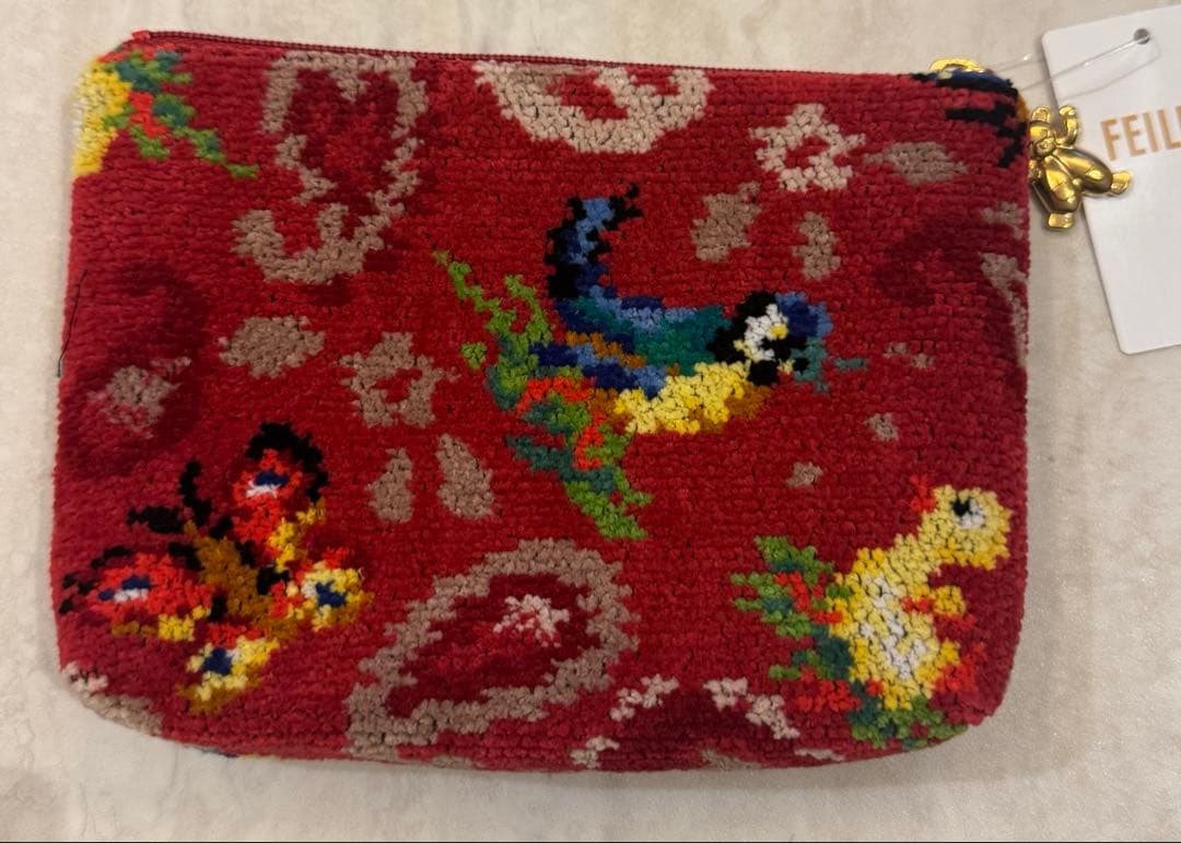 【新品】FEILER ハイジ　旗艦店限定　ワイン　ハンカチとポーチセット