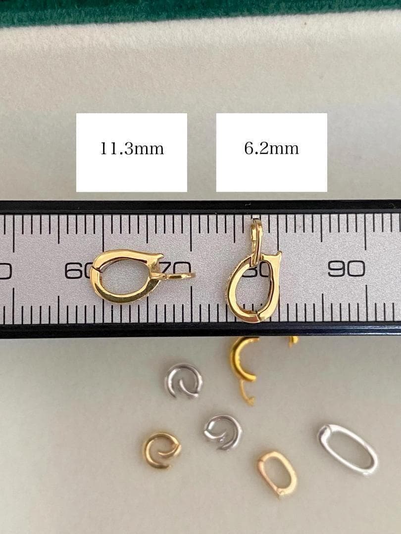 K18YG WG バチカン パーツ ダイヤモンド チャームホルダー 18K