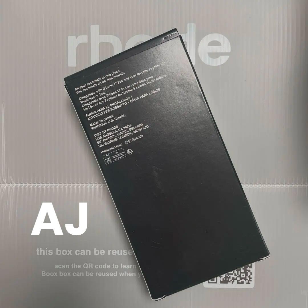 完売品　rhode skin限定ブラック iPhoneケース　17pro