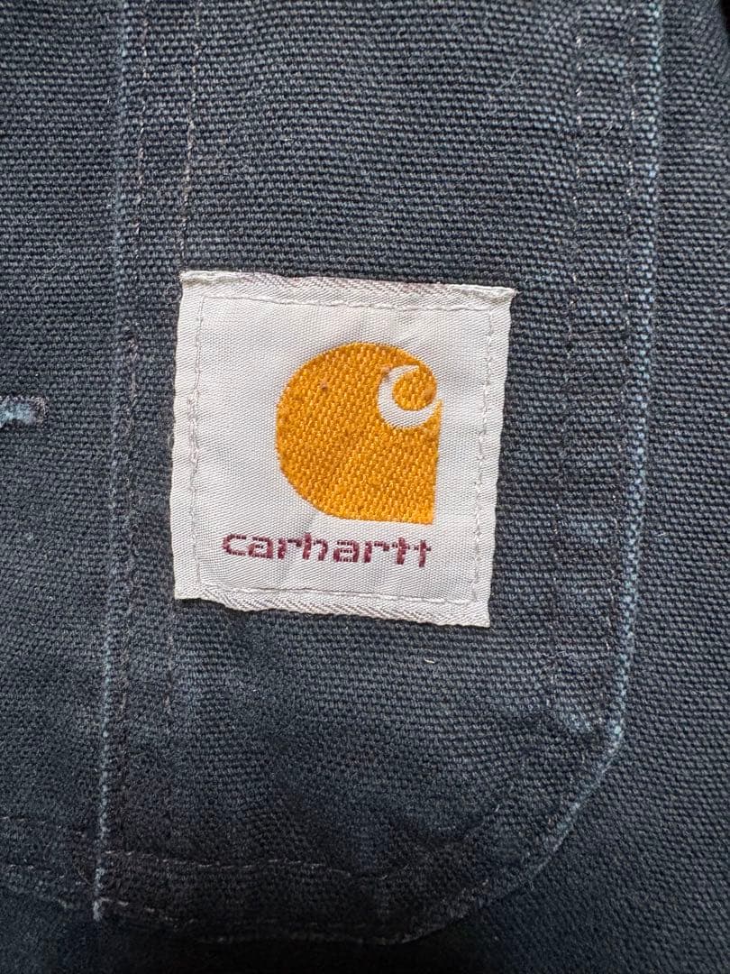CarharttオーバーオールUSA製R01 BLKブラック W36 L30古着