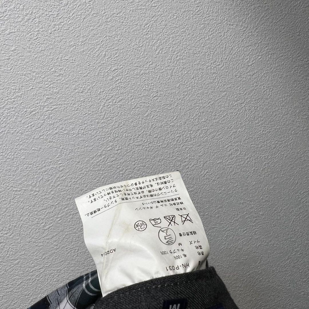 希少 14年製 コムデギャルソンオム 上質 ウール デザイン 縮絨パンツ M