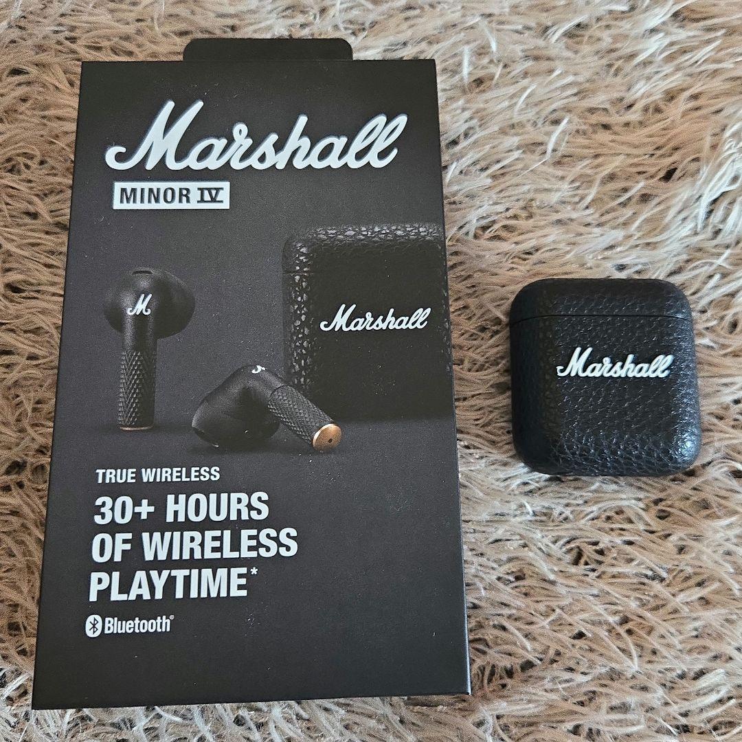 マーシャル Marshall ワイヤレスイヤホン Minor IV ブラック 黒