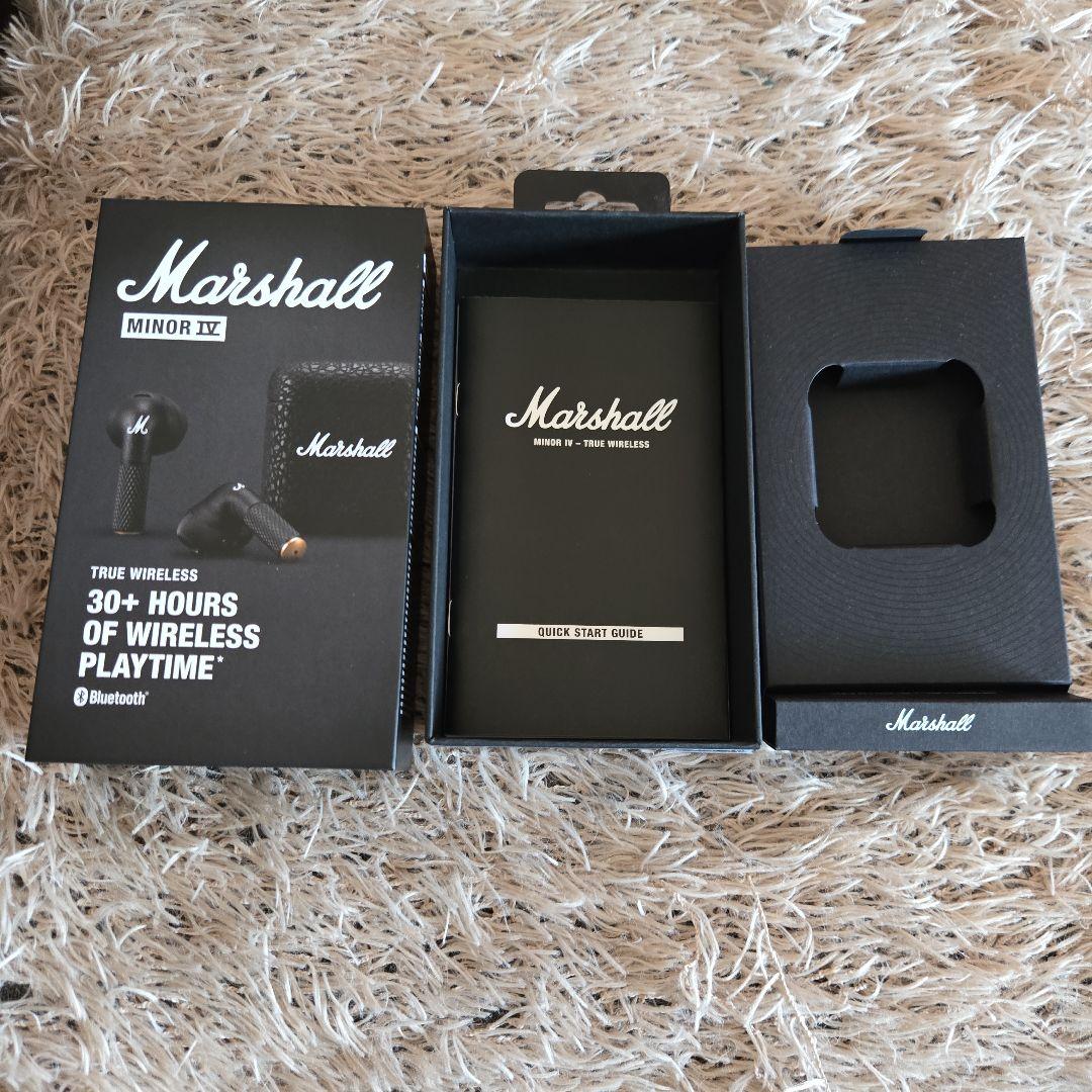 マーシャル Marshall ワイヤレスイヤホン Minor IV ブラック 黒
