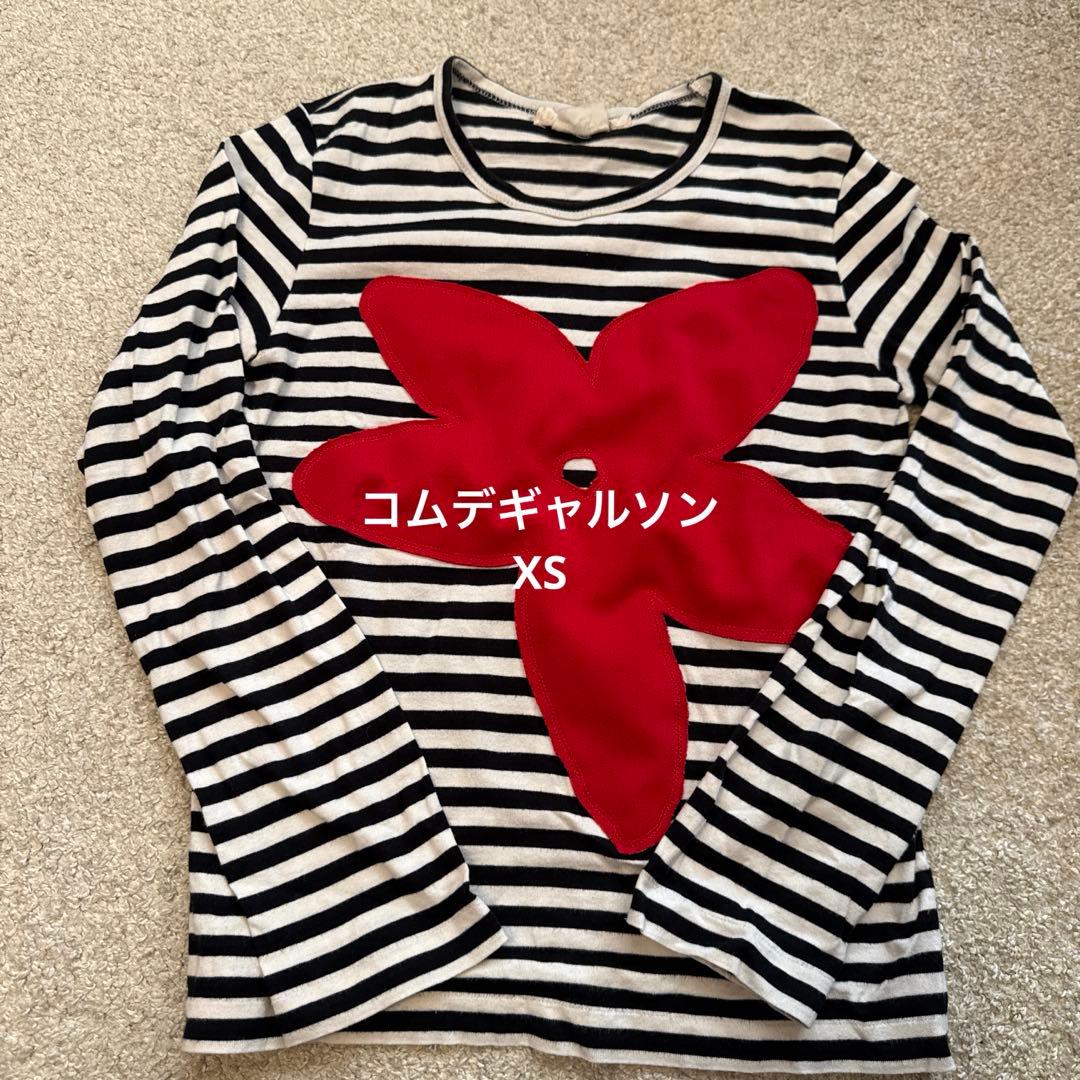 n*_様 コムデギャルソン　ボーダートップス　XS