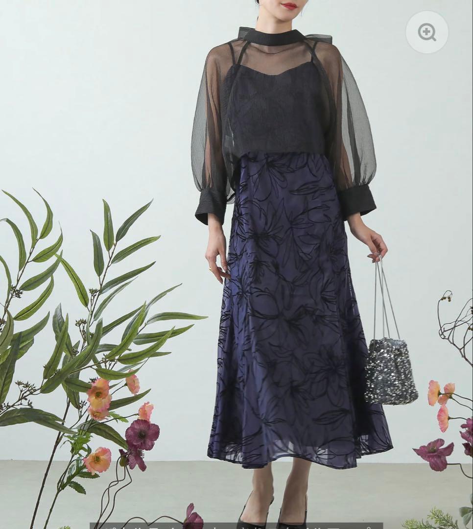 kana ボウタイリボンボレロ　キャミワンピース　オケージョン　結婚式　2次会