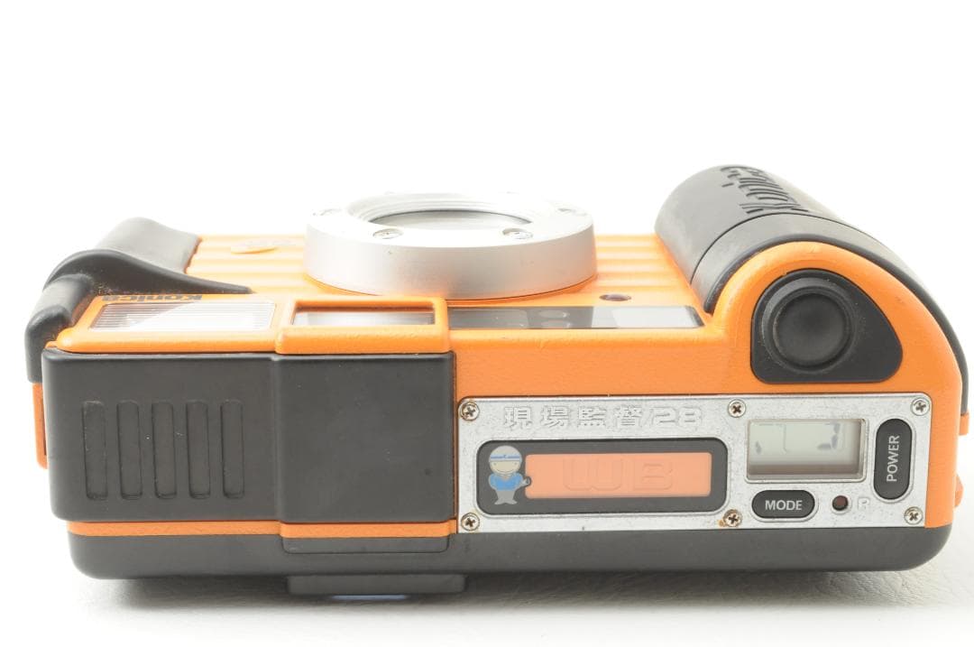 Konica コニカ 現場監督 28 WB ECO オレンジ フィルムカメラ