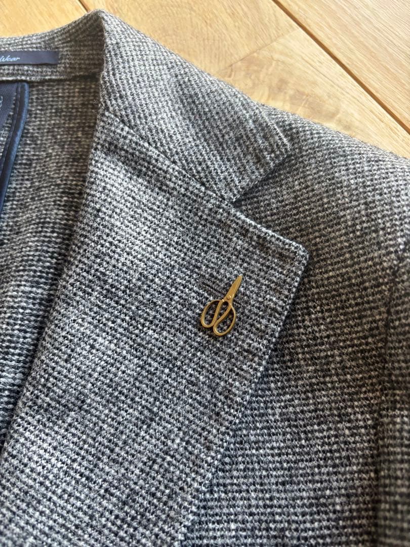 未使用 PAOLONI パオローニ ウールイージージャケット 48 グレー