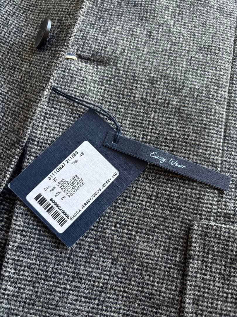 未使用 PAOLONI パオローニ ウールイージージャケット 48 グレー