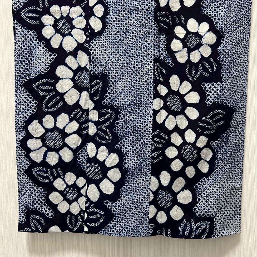 KL3183 有松鳴海絞り 浴衣 身丈154.5cm 夏着物 木綿