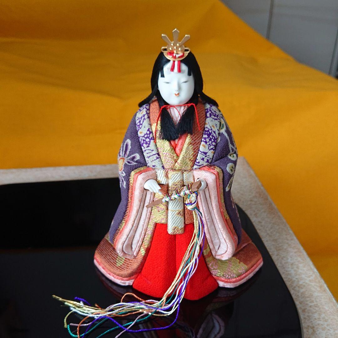 古布ちりめん木目込人形\"陽光立雛