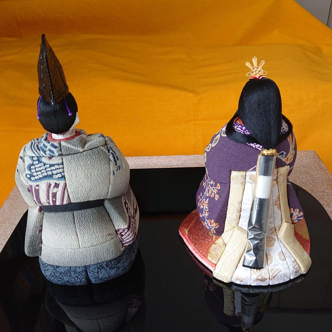 古布ちりめん木目込人形\"陽光立雛