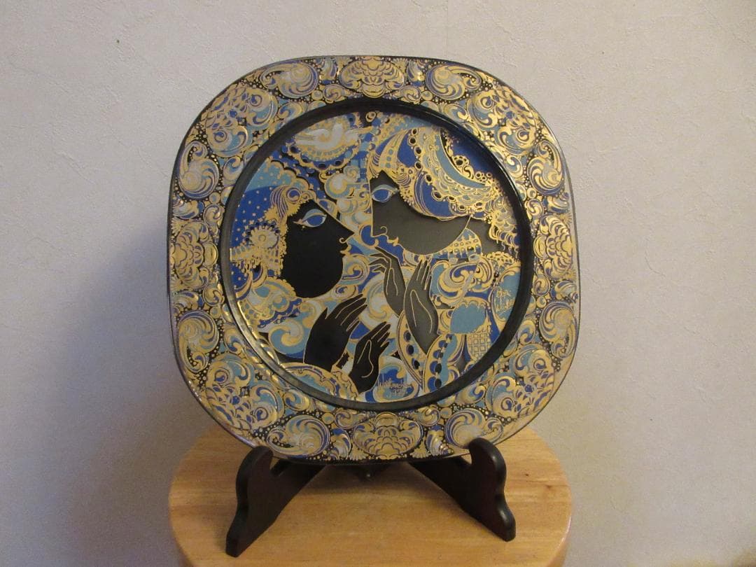 ローゼンタール　クリスマスプレート　ガラス絵皿　1977