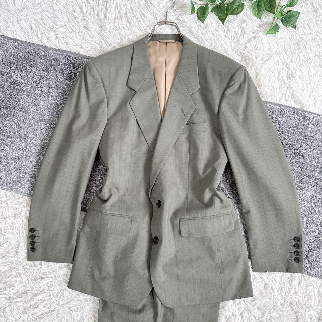 当時物　オールド　ディオール セットアップ　スーツ　ストライプ　シングル　2B