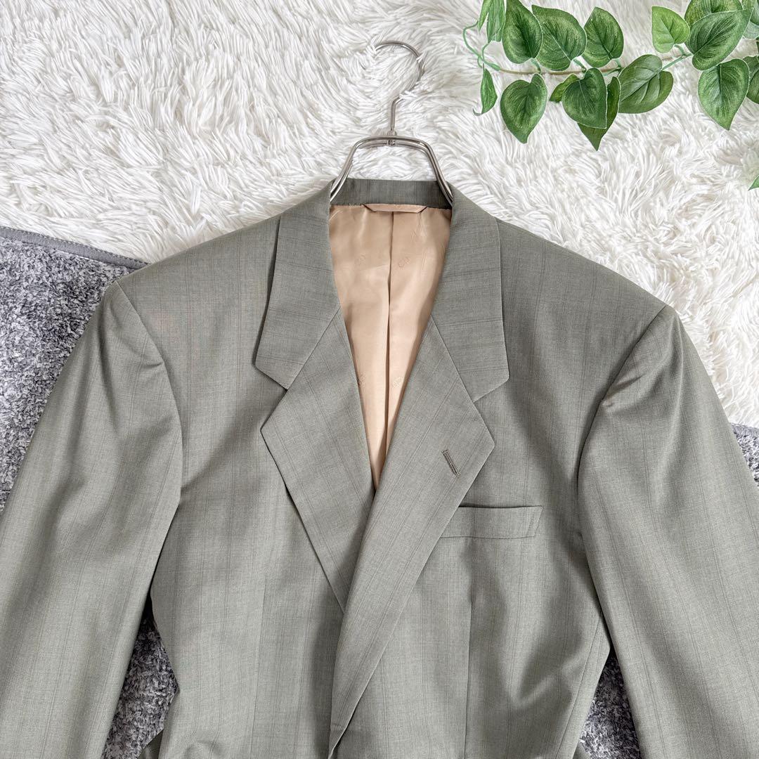 当時物　オールド　ディオール セットアップ　スーツ　ストライプ　シングル　2B