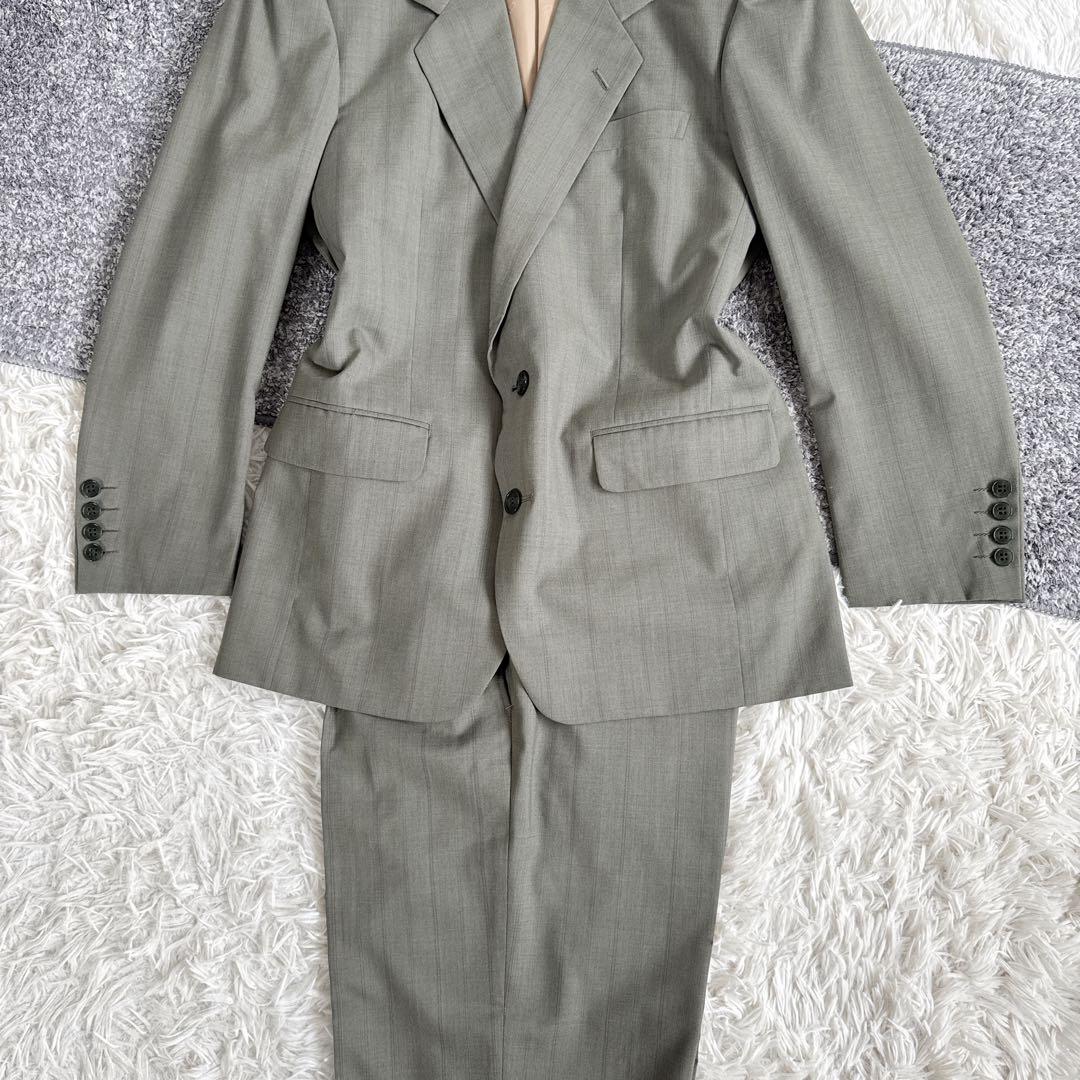 当時物　オールド　ディオール セットアップ　スーツ　ストライプ　シングル　2B