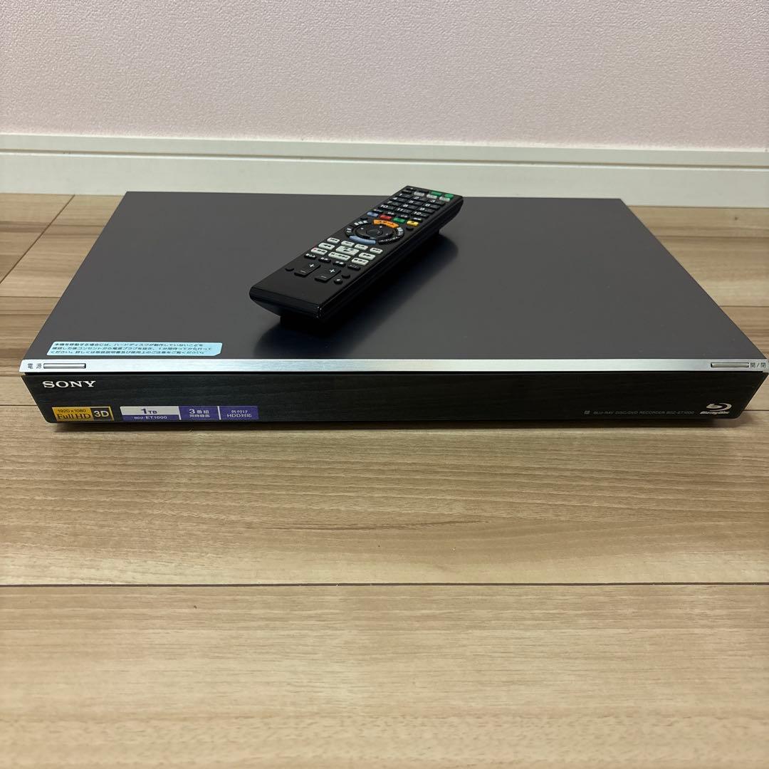 BDZ-ET1000 SONY ブルーレイレコーダー 本体とリモコン