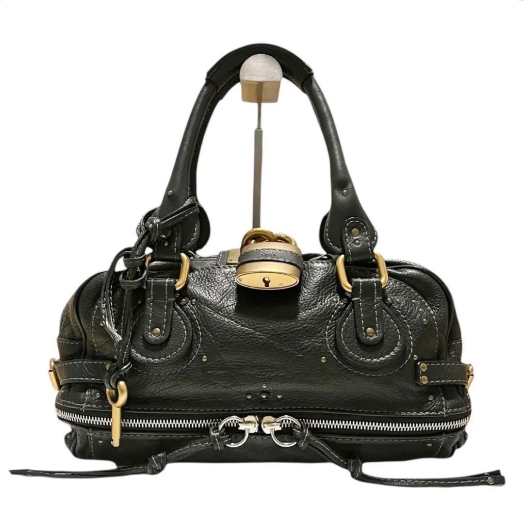 【希少初期モデル】◾️クロエ◾️バッグ◾️パディントン ミディアム◾️南京錠◾️保存袋