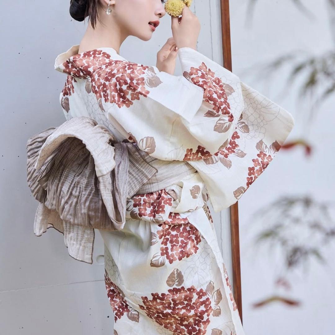 hinari x utatane 浴衣/兵児帯/下駄3点セット