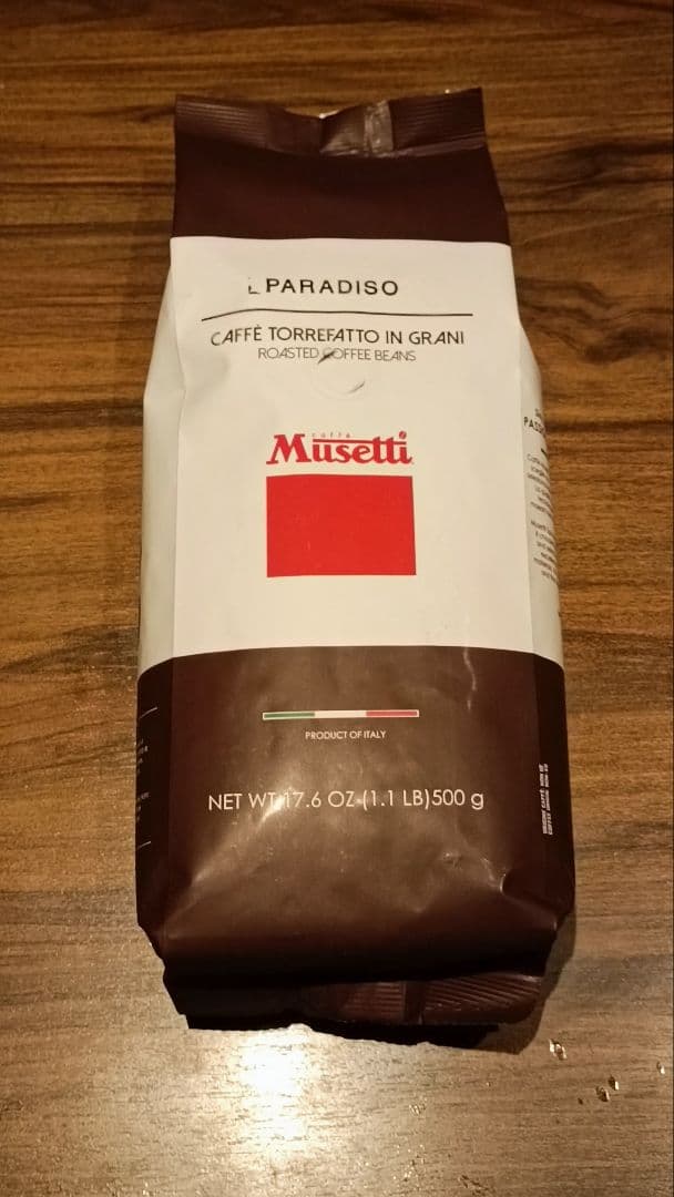 MusettiのPARADISO、500gのコーヒー豆が６袋セットデロンギ