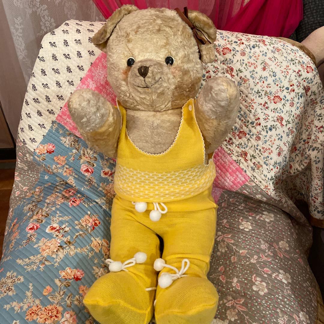 【土日セール】とても大きなオランダベア80センチビンテージベアアンティークベア